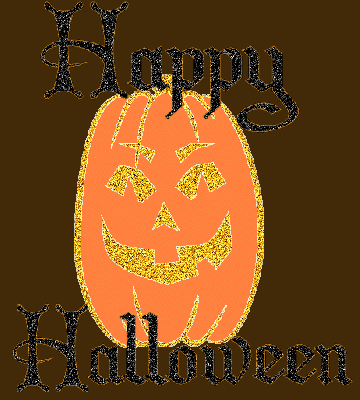 Brokatowa śmiejąca się dynia szczęśliwego Halloween